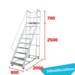 Escalera de almacen 2.50m (Bender Trading)